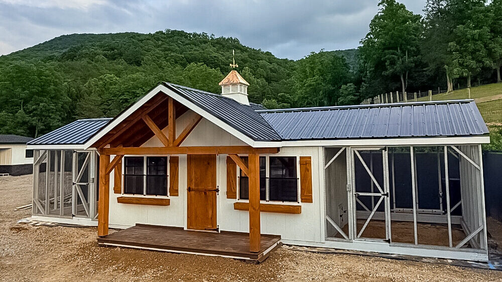 15x36 A Frame Reverse Double Combination Coop in Blacksburg VA 2