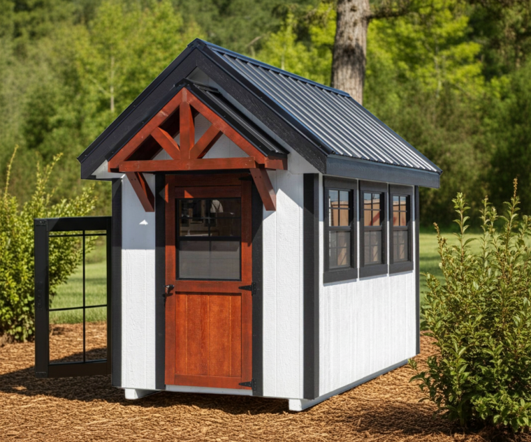 6x10 A Frame Chicken Coop Prefab Chicken Coop with Epoxy Flooring Quality Amish Built Coops edited 2