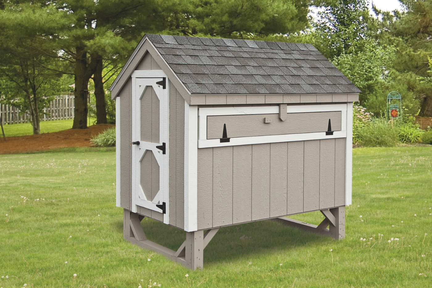 beige a frame chicken coop in arizona