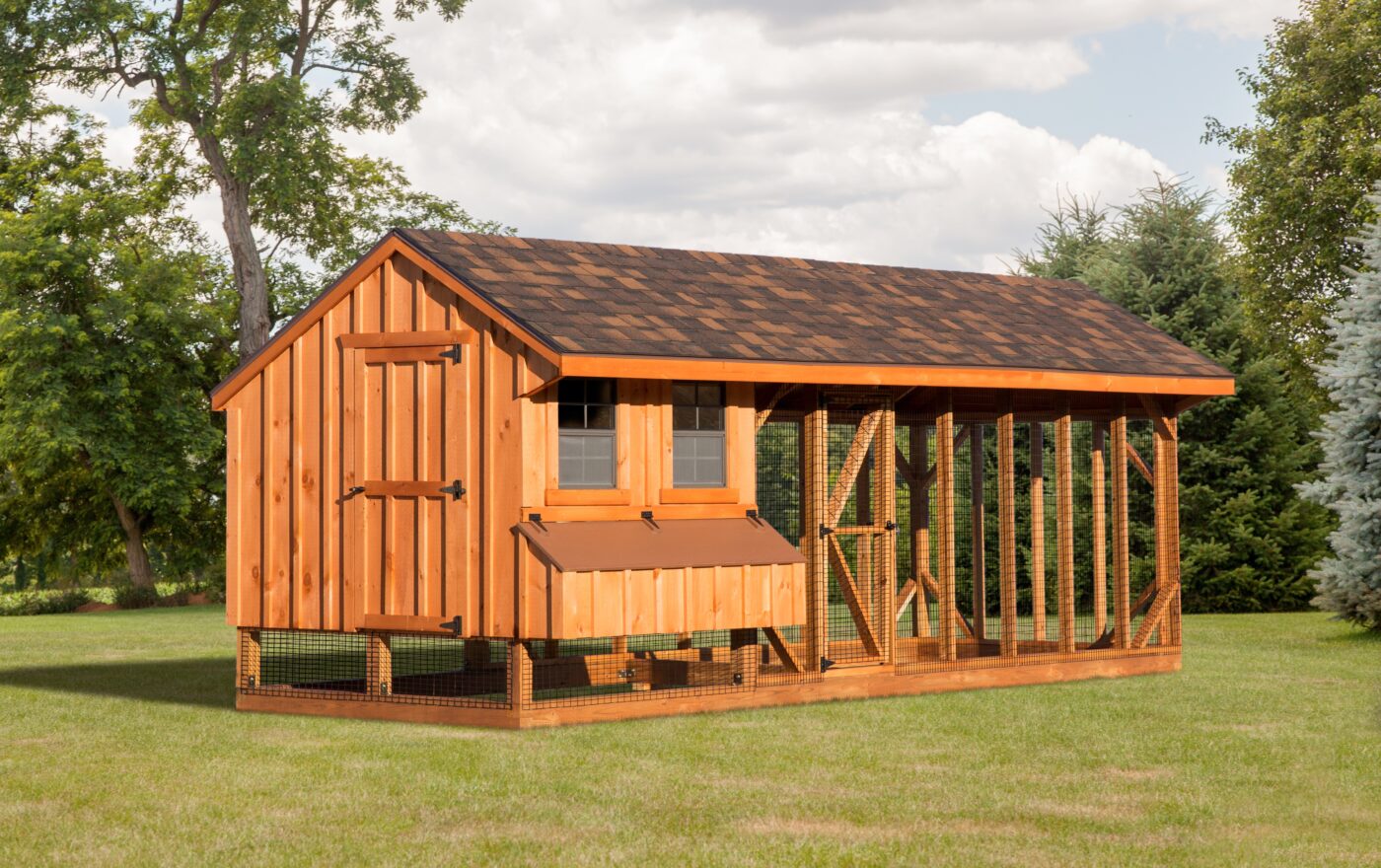 wooden chicken coops for sale in Overland Park KS with outdoor run