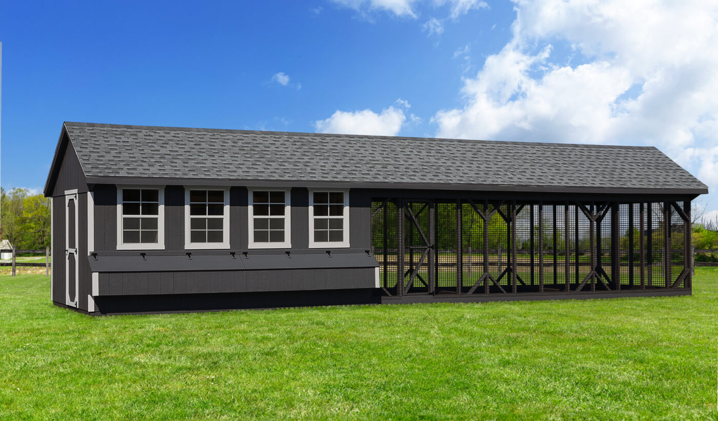 large gray combination chicken coops for sale in Arlington VA 2
