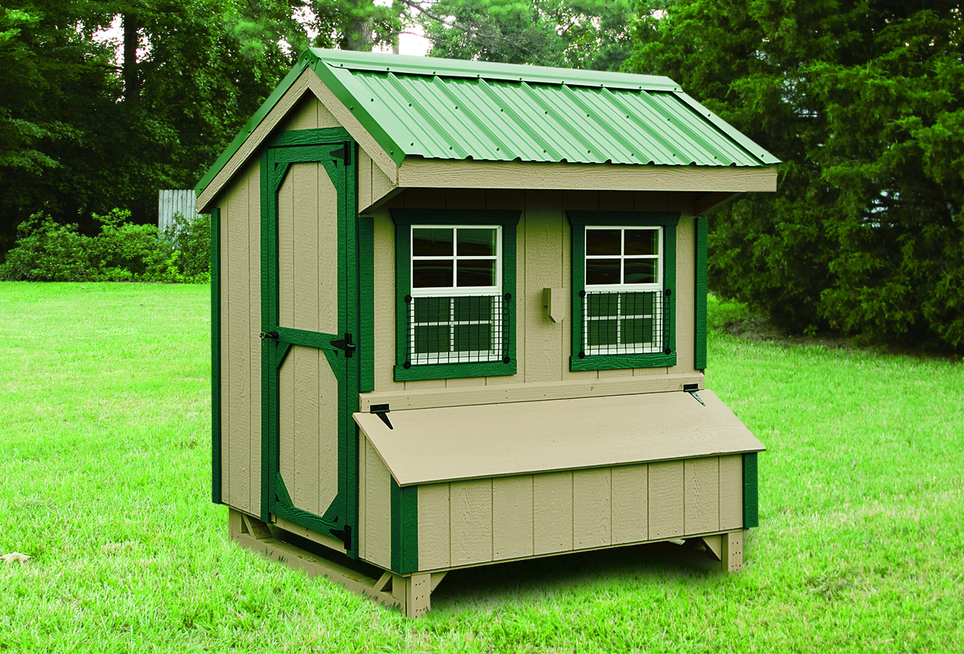Q46H 4x6 chicken coop with Duratemp