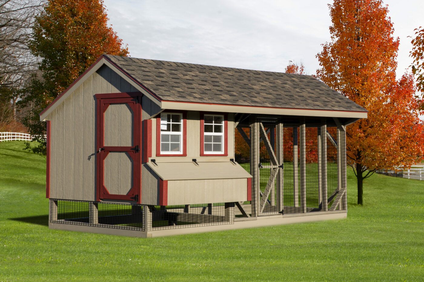 7x16 Chicken Coop with LP Siding