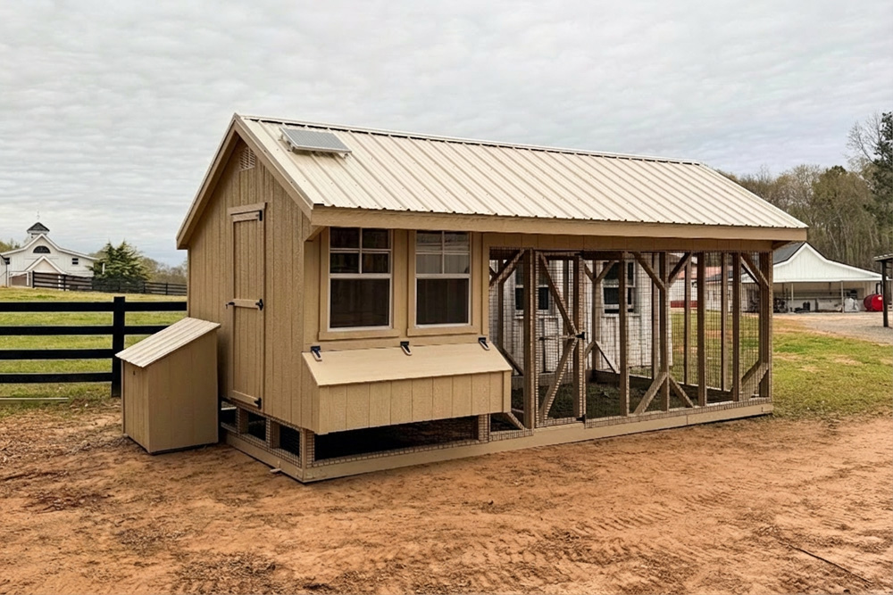 10x20 Combination Chicken Coop in Jackson GA 1