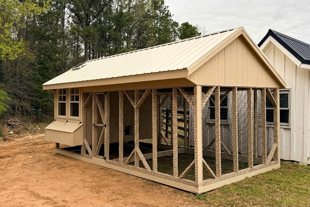 10x20 Combination Chicken Coop in Jackson GA 3