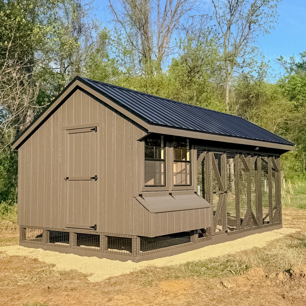 10x20 Quaker Combination Coop in Purcellville VA 1667