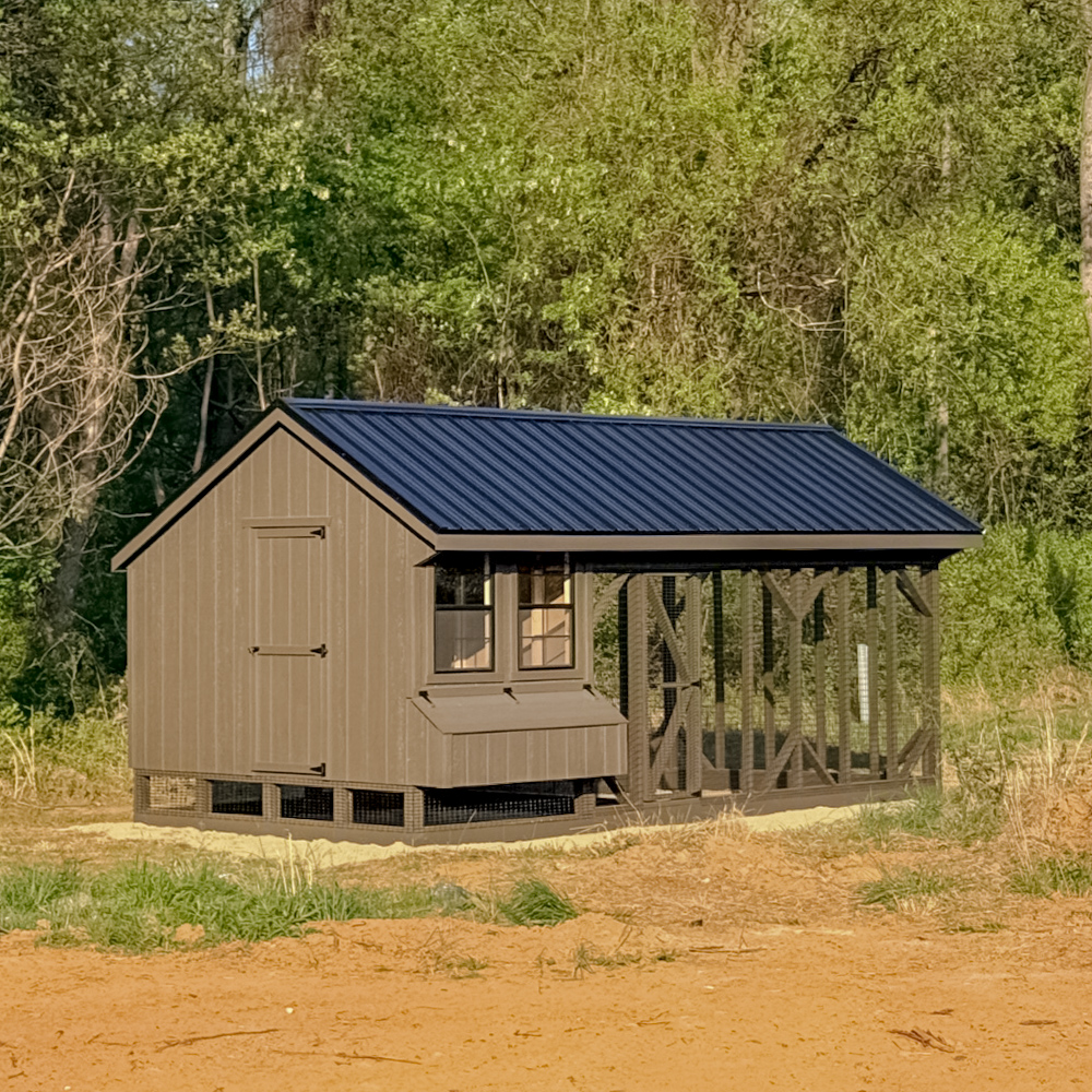 10x20 Quaker Combination Coop in Purcellville VA 1670