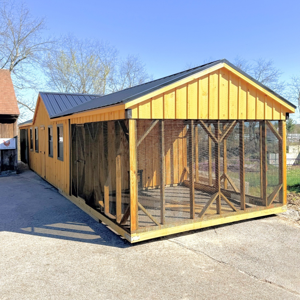 12x50 A Frame Double Combination Coop in Jefferson MA 1791