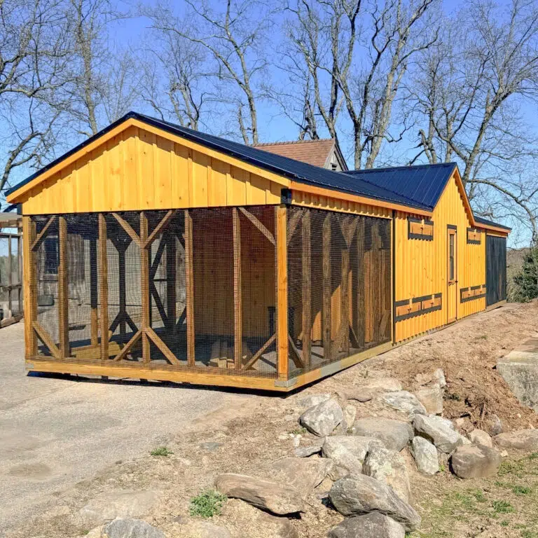 12x50 A Frame Double Combination Coop in Jefferson MA 1792