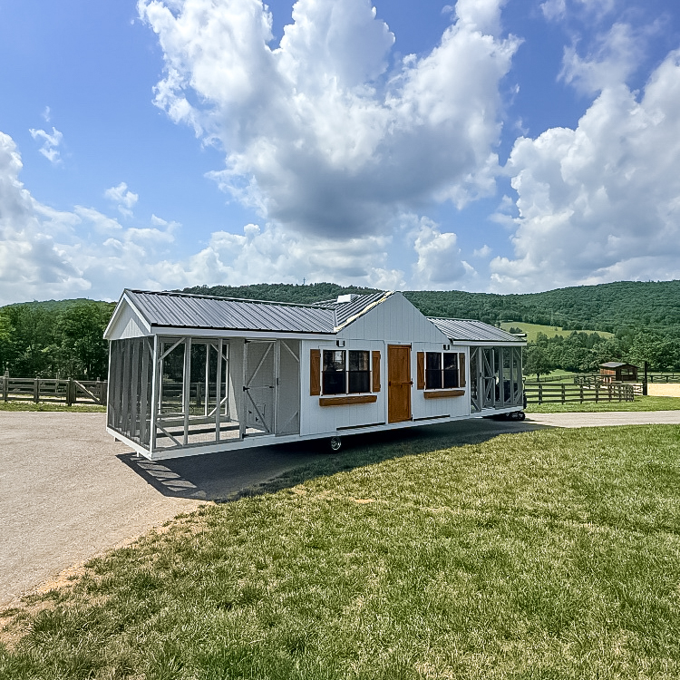 15x36 A Frame Reverse Double Combination Coop in Blacksburg VA 1