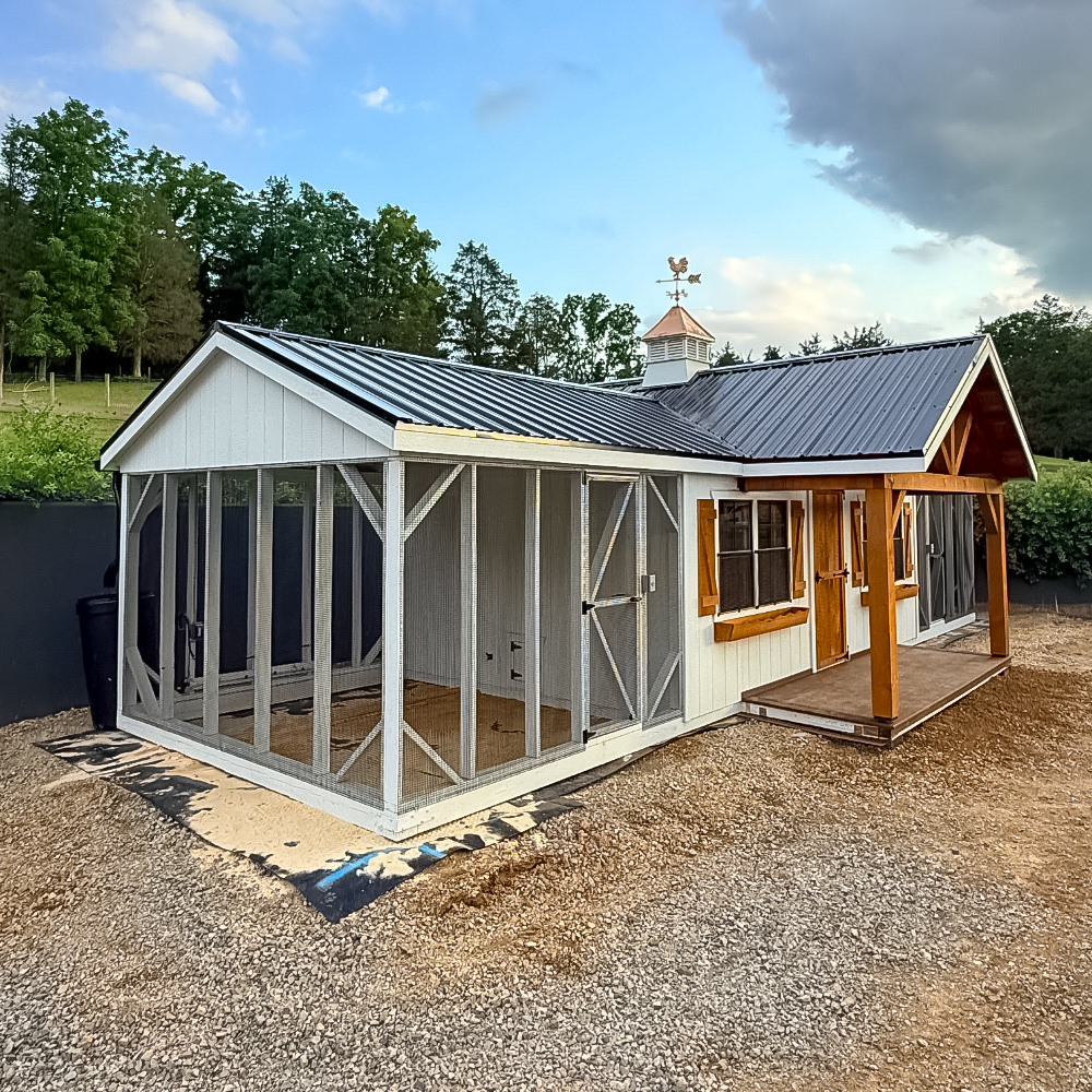 15x36 A Frame Reverse Double Combination Coop in Blacksburg VA 4