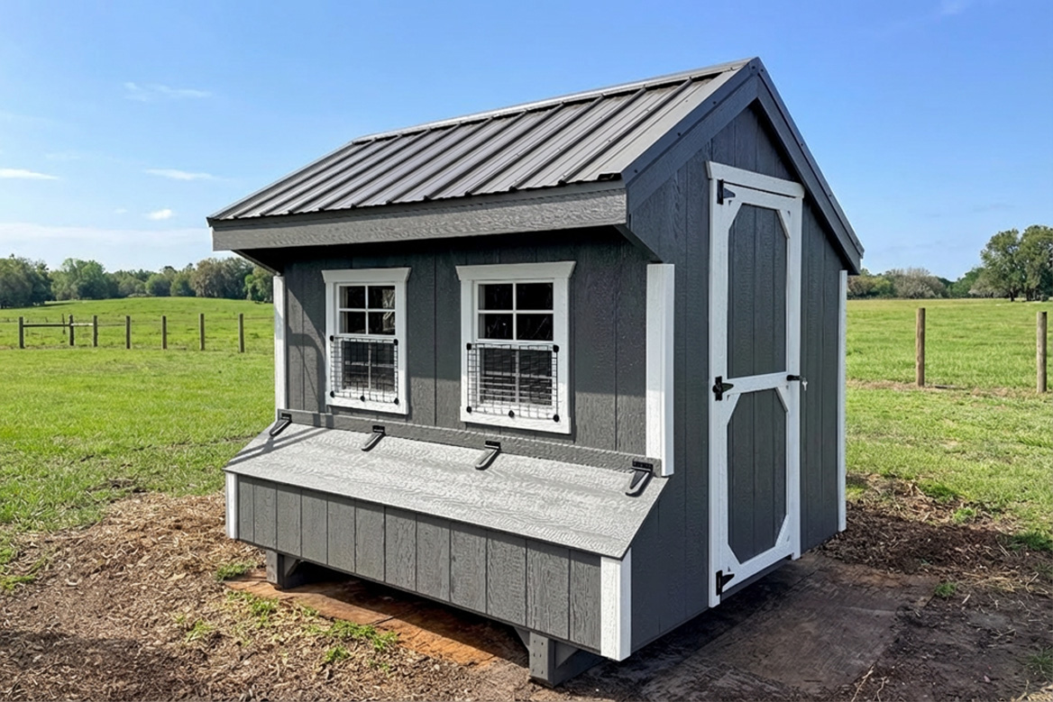 6x8 Quaker Chicken Coop in Christmas FL 2