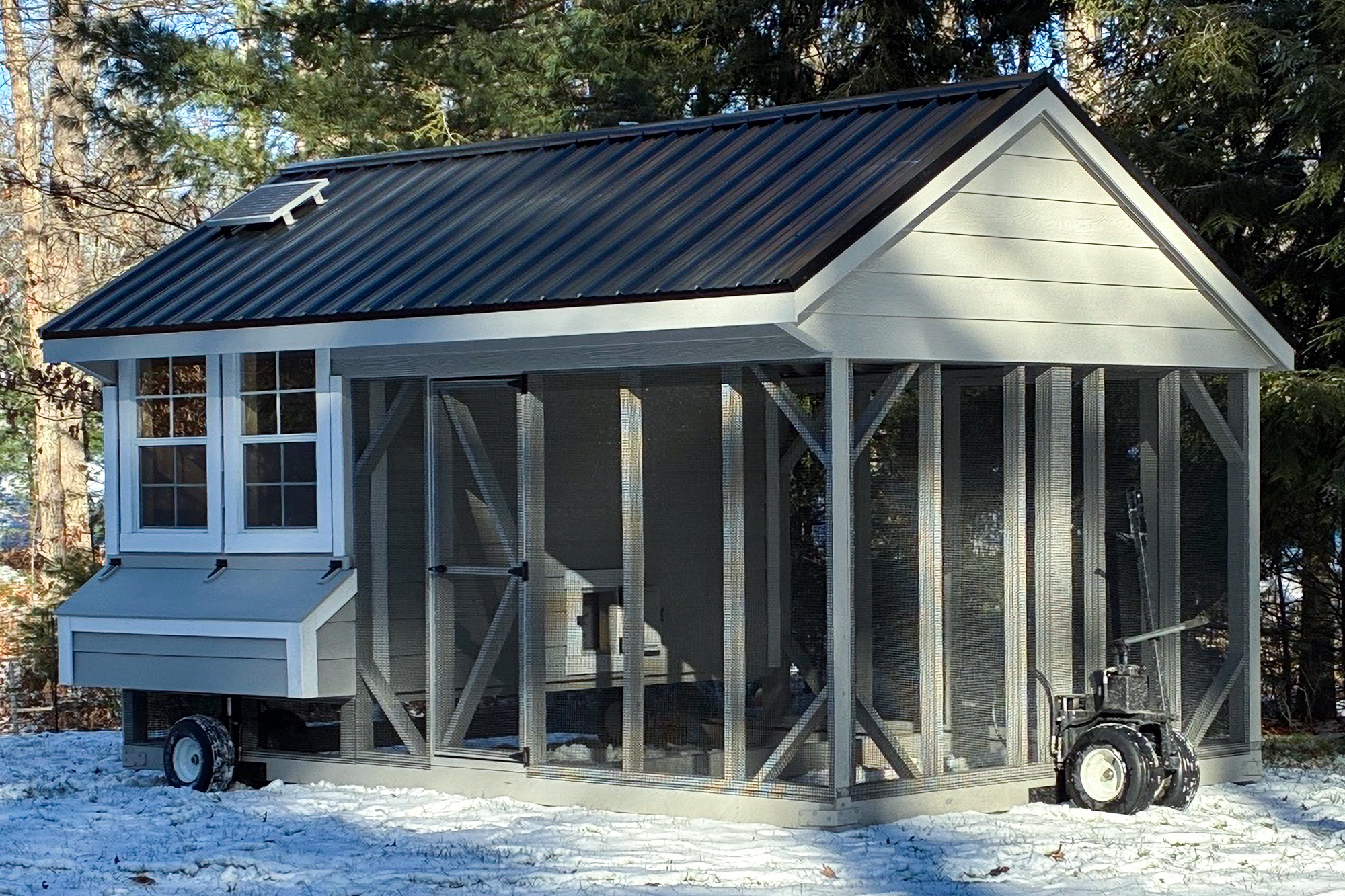 7x18 chicken coop with run in wilton ct