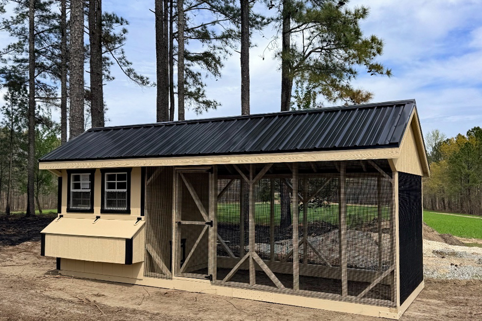 7x18 Combination Chicken Coop in Candor NC 1