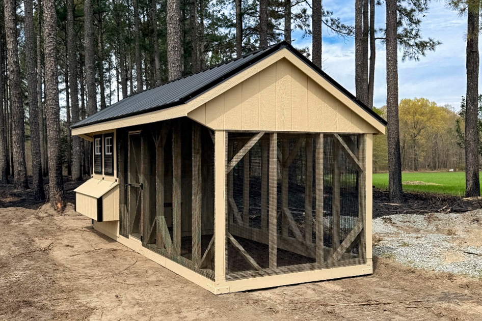 7x18 Combination Chicken Coop in Candor NC 2