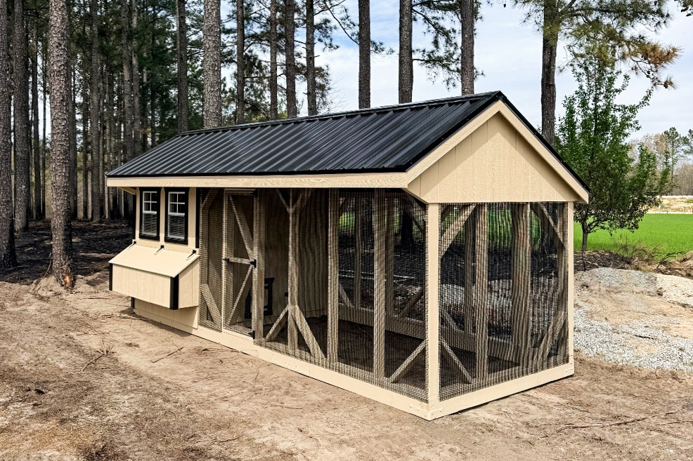 7x18 Combination Chicken Coop in Candor NC 5