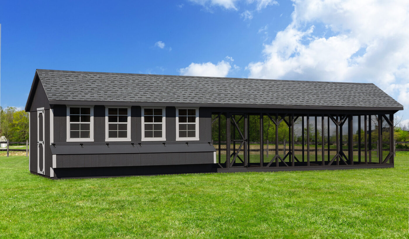 Q1040C coop with 12 nesting boxes