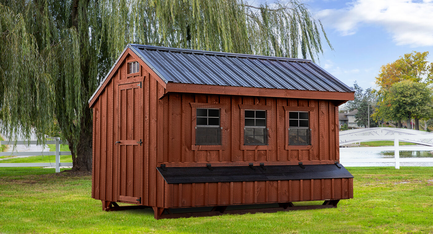 Q712 coops with 12 nesting boxes