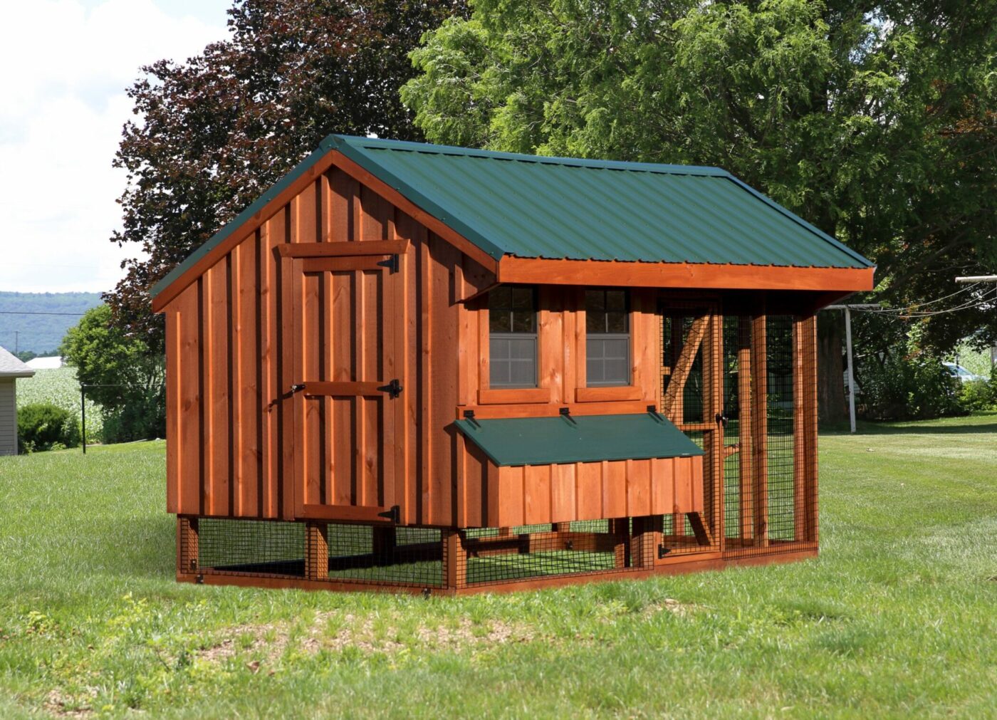 chicken coop with 6 nesting boxes Q712C