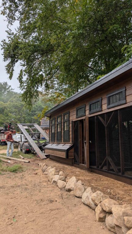 7x28 Combination Chicken Coop in New Hampshire 5