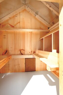 deluxe chicken coops Interior of A46