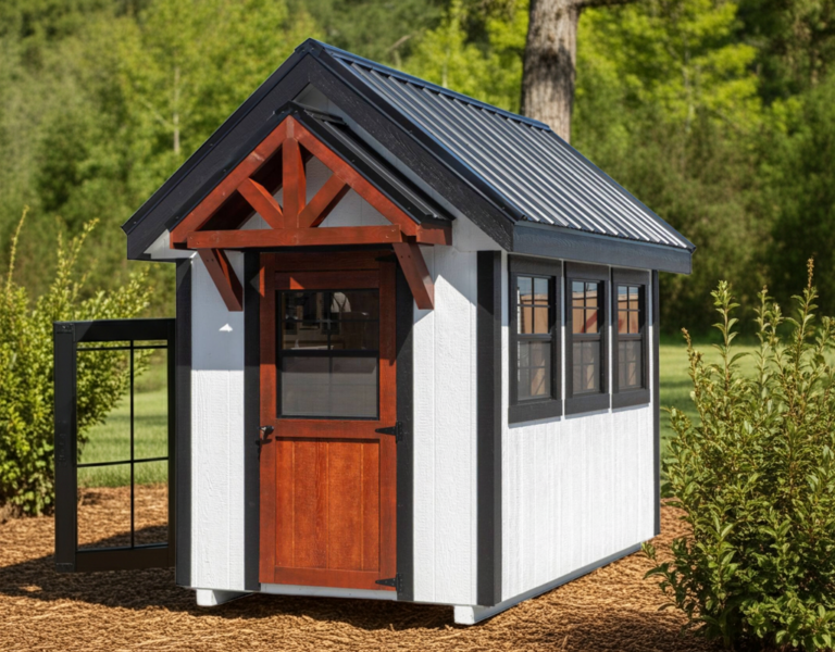 6x10 A Frame Chicken Coop Prefab Chicken Coop with Epoxy Flooring Quality Amish Built Coops edited 2