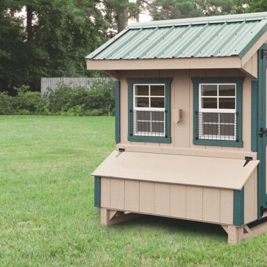 prefab chicken coops Buckskin Q46H Front View