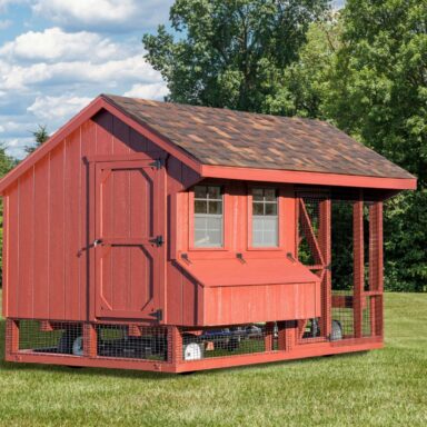 wooden chicken coops 7x12 Combination