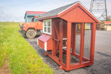 chicken coop with a run