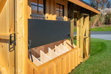 7x16 Combination Chicken Coop eggs