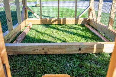 7x16 Combination Chicken Coop inside run