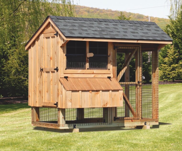 chicken coop and run 4x8 Combination