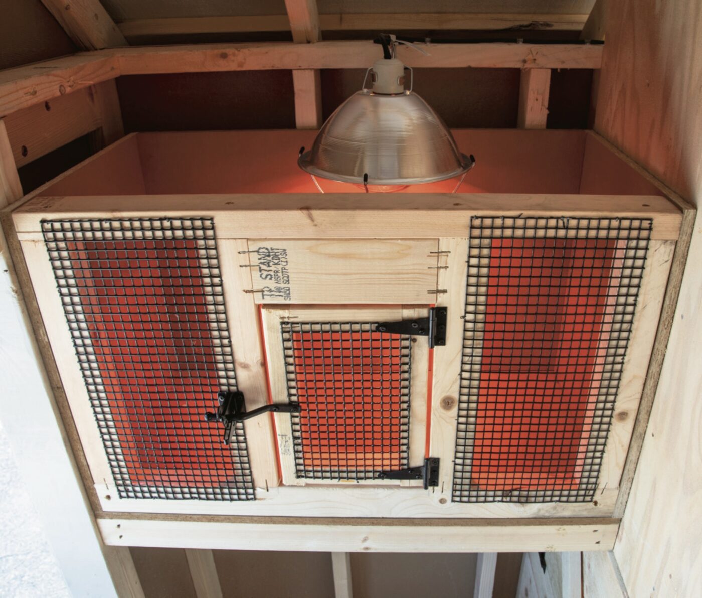 heated chick coop