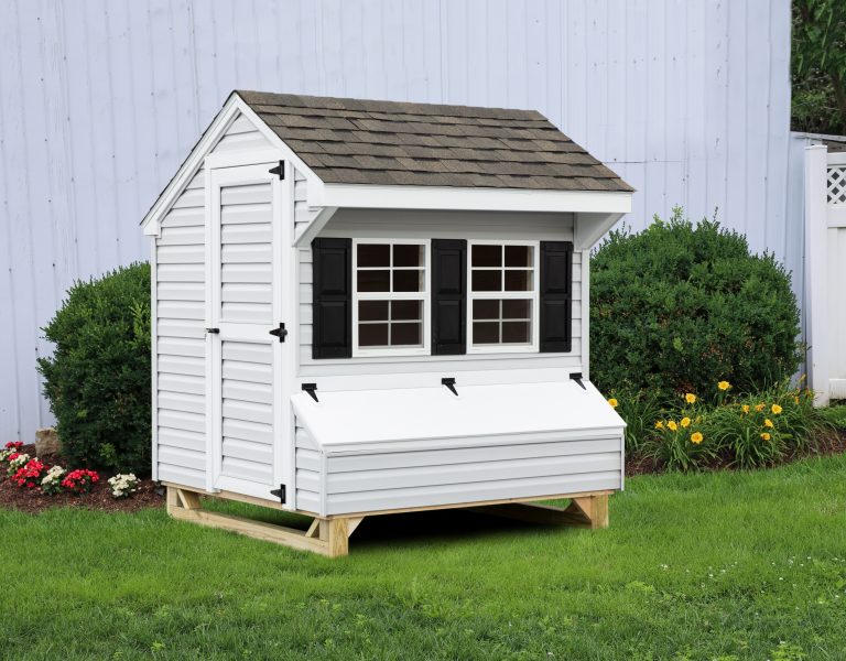 prefab chicken coops Q56 vinyl front
