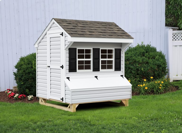 prefab chicken coops Q56 vinyl front