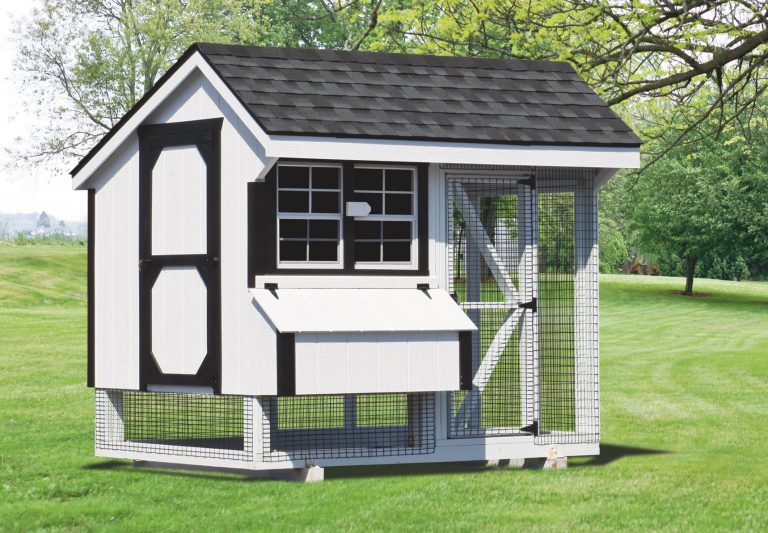 wooden chicken coops 6x8 Combination