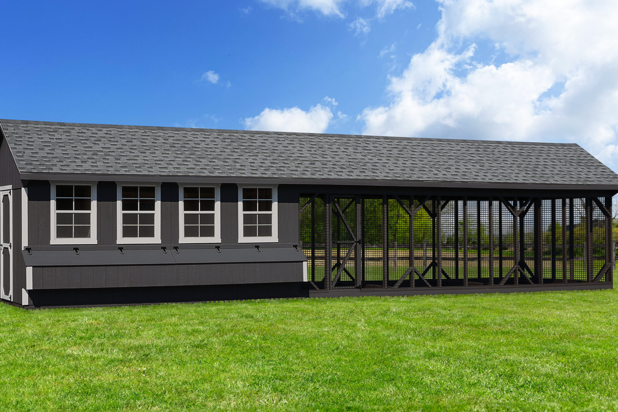 gray combination chicken coops for sale in Arlington VA