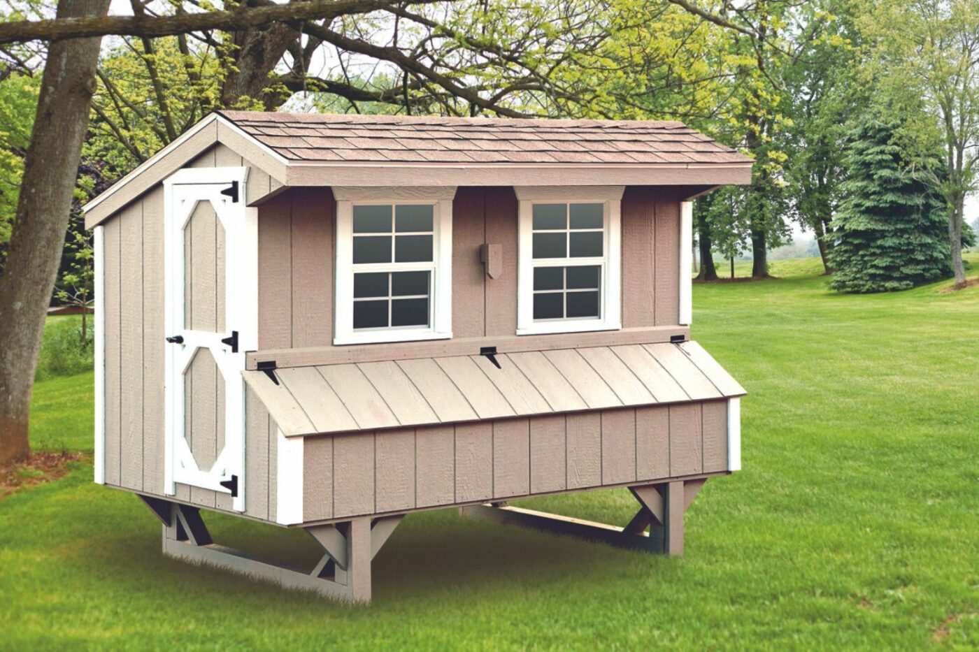 Chicken Coop for 14 Chickens Q48 with LP