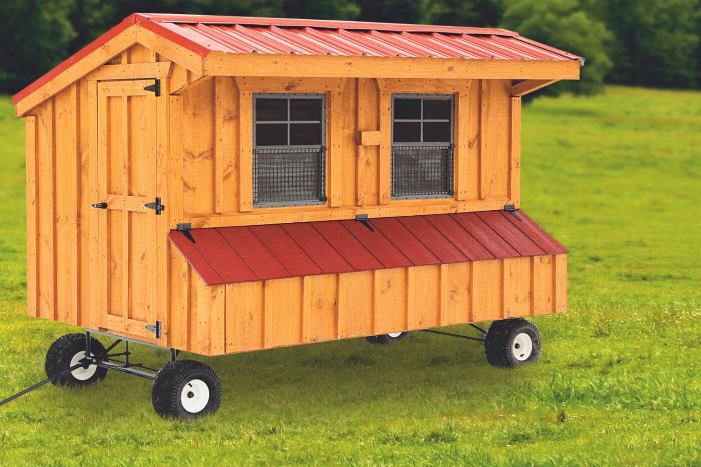 Chicken Coop for 16 Chickens Q48 with B+B