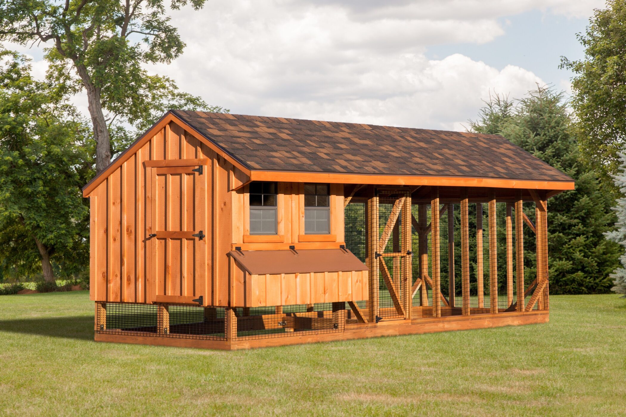 wooden chicken coops for sale in Overland Park KS with outdoor run